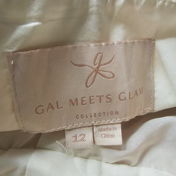 Girl Meets Glam Cassie Floral Print Linen Blend Cut Out Back Bow Dress Size 12 - Picture 8 of 15